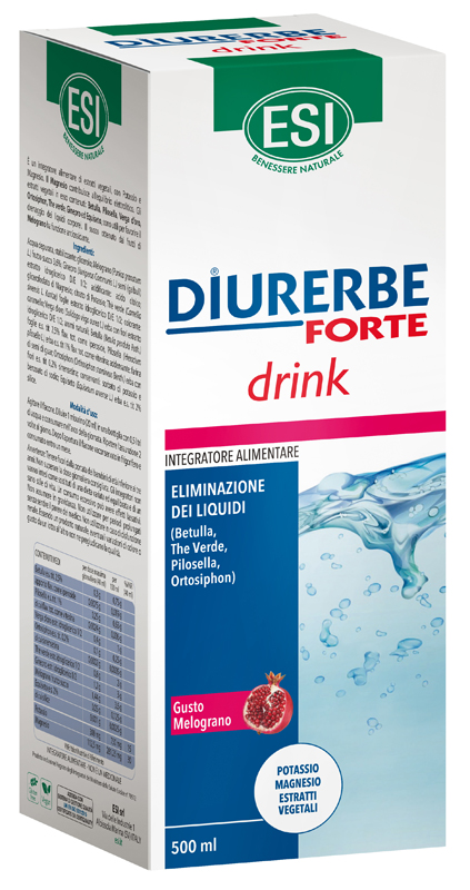 ESI DIURERBE FORTE DRINK MELOGRANO 500 ML - OFFERTA A TEMPO LIMITATO - dottorbianchi.it