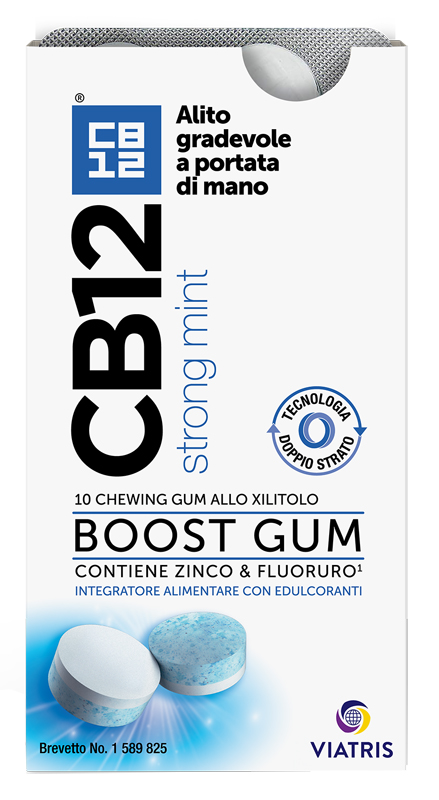 CB12 BOOST 10 CHEWING-GUM ZINCO E FLUORURO NEW FORMULATION - dottorbianchi.it