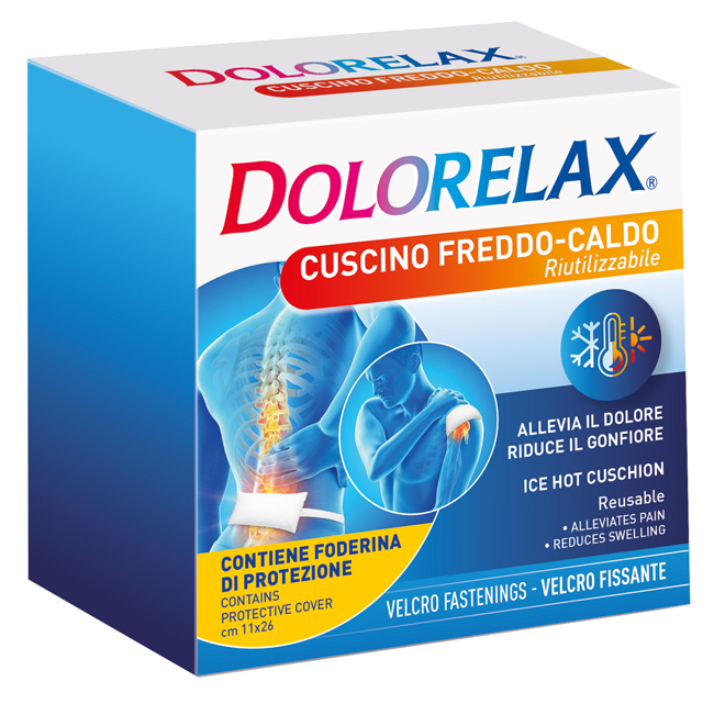 ICE HOT DOLORELAX CUSCINO RIUTILIZZABILE CON VELCRO FISSANTE 11X26 CM - dottorbianchi.it