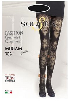MIRIAM LACE 70 COLLANT FANTASIA NERO 1-S - dottorbianchi.it