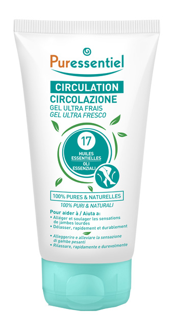 PURESSENTIEL GEL ULTRA FRESCO CIRCOLAZIONE 17 OLI ESSENZIALI 125 ML - dottorbianchi.it