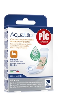 CEROTTO PIC AQUABLOC 19X72MM ANTIBATTERICO 20 PEZZI - dottorbianchi.it