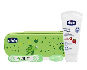 CHICCO SET DENTALE VERDE CON FLUORO - dottorbianchi.it
