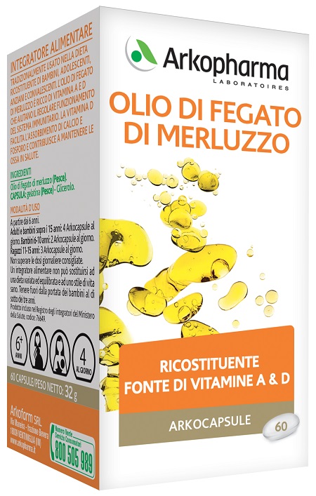 ARKO CAPSULE OLIO FEG MERLUZ 60PRL - dottorbianchi.it