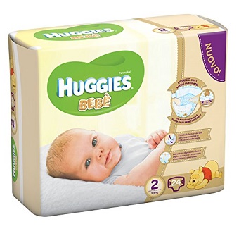 PANNOLINO HUGGIES EXTRA CARE BEBE' BASE 2 24 PEZZI - dottorbianchi.it