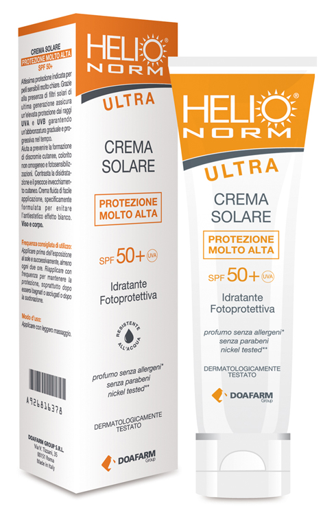 HELIONORM ULTRA CREMA SOLARE SPF 50+ 100 ML - dottorbianchi.it
