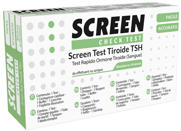 TEST RAPIDO PER L'INDIVIDUAZIONE QUALITATIVA DI ORMONE TIROIDE-STIMOLANTE TSH NEL SANGUE UMANO SCREEN CHECK TEST TIROIDE/TSH - dottorbianchi.it
