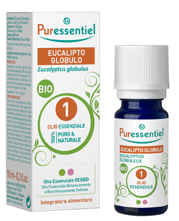 PURESSENTIEL EUCALIPTO GLOBULO OLIO ESSENZIALE BIO 10 ML - dottorbianchi.it
