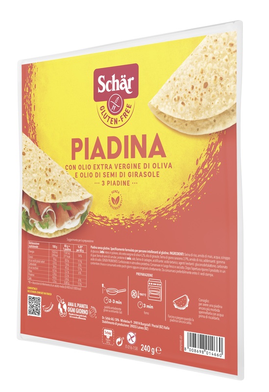SCHAR PIADINA 3 PEZZI DA 80 G - dottorbianchi.it