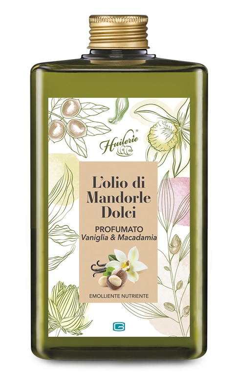 HUILERIE OLIO MANDORLE DOLCI VANIGLIA/MACADAMIA 300 ML - dottorbianchi.it