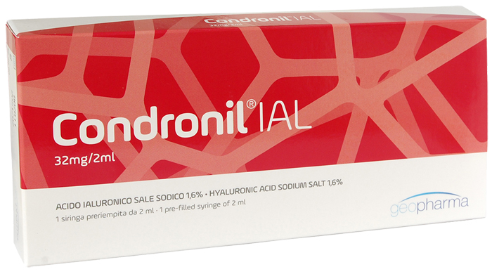 SIRINGA INTRA-ARTICOLARE CONDRONIL IAL ACIDO IALURONICO 1,6% 2 ML - dottorbianchi.it