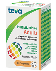 MULTIVITAMINICO ADULTI TEVA 30 COMPRESSE 30 G - dottorbianchi.it