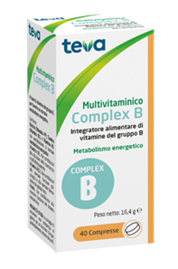 MULTIVITAMINICO COMPLEX B TEVA 40 COMPRESSE 16,4 G - dottorbianchi.it