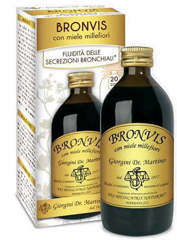 BRONVIS CON MIELE MILLEFIORI 200 ML - dottorbianchi.it