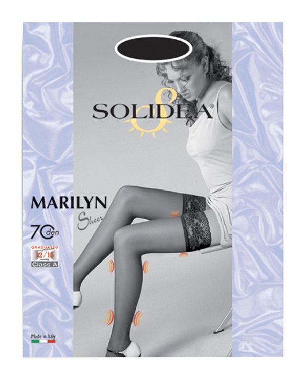 MARILYN 70 SHEER CALZA AUTOREGGENTE NERO 4XL - dottorbianchi.it