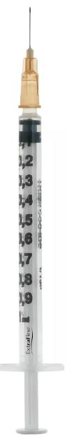 SIRINGA PER INSULINA EXTRAFINE TUB 1ML 100 UI AGO REMOVIBILE 26 GAUGE 0,45X12 MM 1 PEZZO - dottorbianchi.it
