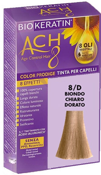 BIOKERATIN ACH8 COLOR PRODIGE 8/D BIONDO CHIARO DORATO - dottorbianchi.it