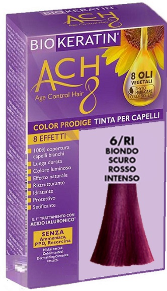 BIOKERATIN ACH8 COLOR PRODIGE 6/RI BIONDO SCURO ROSSO INTENSO - dottorbianchi.it