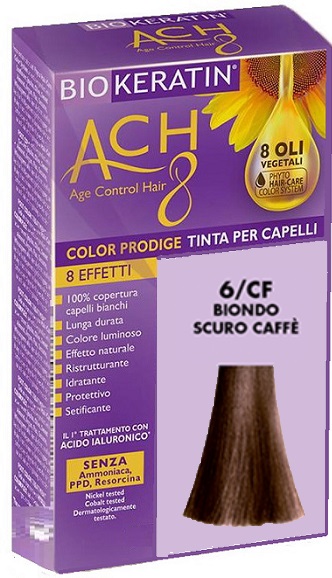 BIOKERATIN ACH8 COLOR PRODIGE 6/CF BIONDO SCURO CAFFE' - dottorbianchi.it