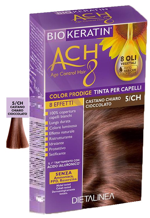 BIOKERATIN ACH8 COLOR PRODIGE 5/CH CASTANO CHIARO CIOCCOLATO - dottorbianchi.it