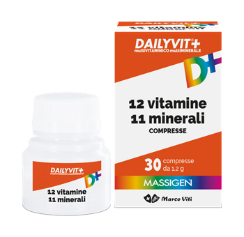 DAILYVIT+ 12 VITAMINE 11 MINERALI 30 COMPRESSE - dottorbianchi.it