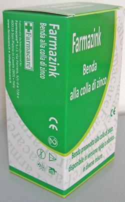BENDA MEDICATA ELASTICA FARMAZINK CON OSSIDO DI ZINCO CM10X5M 1 PEZZI - dottorbianchi.it