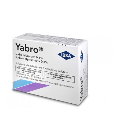 YABRO 10 FIALE 3ML ACIDO IALURONICO 0,3% SOLUZIONE PER NEBULIZZATORE - dottorbianchi.it
