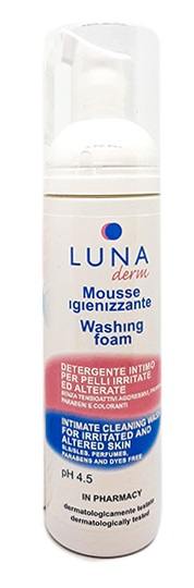 LUNADERM MOUSSE IGIENIZZANTE DETERGENTE INTIMO PELLI IRRITATE ED ALTERATE 150 ML - dottorbianchi.it