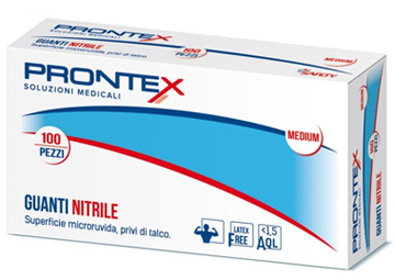 PRONTEX GUANTO IN NITRILE SENZA POLVERE GRANDE 8/9 100 PEZZI - dottorbianchi.it