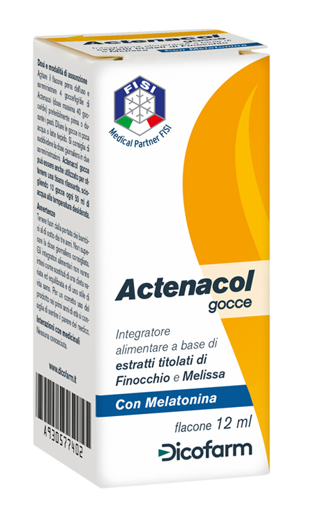 ACTENACOL GOCCE 12 ML CON MELATONINA - dottorbianchi.it