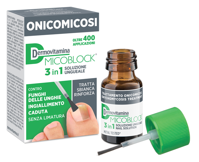 DERMOVITAMINA MICOBLOCK 3 IN 1 ONICOMICOSI SOLUZIONE UNGUEALE 7 ML - dottorbianchi.it