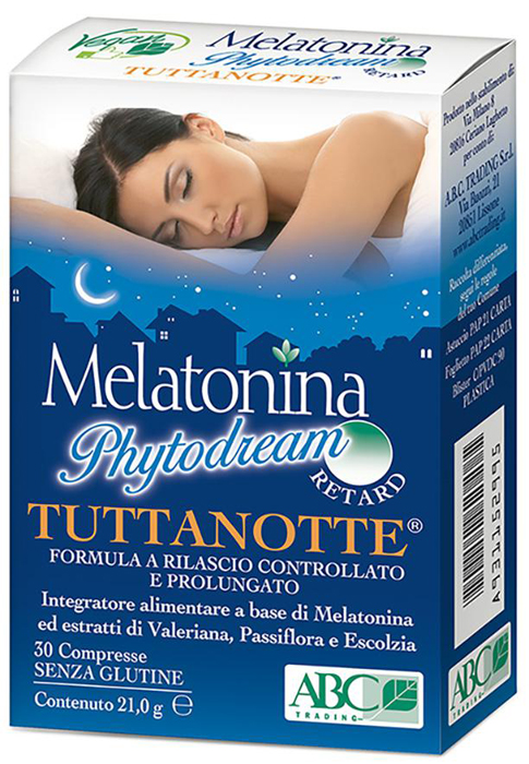 MELATONINA PHYTODREAM TUTTANOTTE RETARD 30 COMPRESSE - dottorbianchi.it