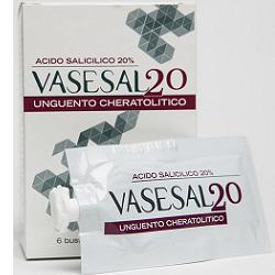 VASESAL 20 6 BUSTINE PLURIDOSE DA 5 ML UNGUENTO CHERATOLITICO - dottorbianchi.it
