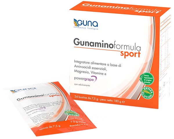 GUNAMINOFORMULA SPORT 24 BUSTE 180 G - dottorbianchi.it