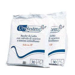 SACCA DI DRENAGGIO DA LETTO PER INCONTINENZA UROSYSTEM TUBO 130 CM CON SCARICO 30 PEZZI - dottorbianchi.it