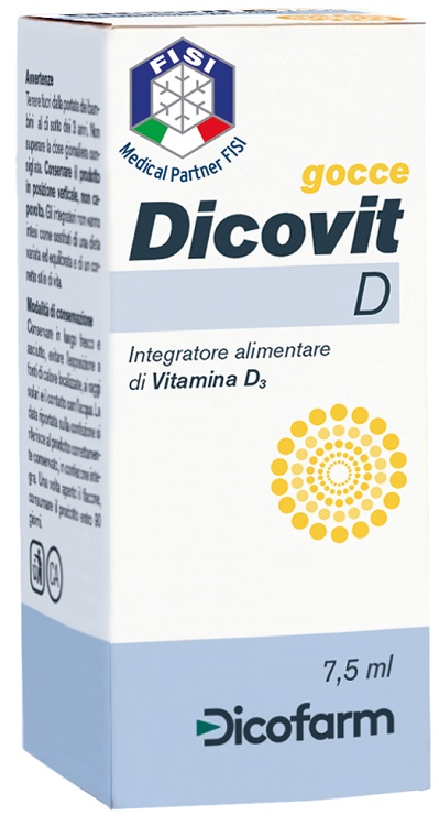 DICOVIT D VITAMINA D3 7,5 ML - dottorbianchi.it