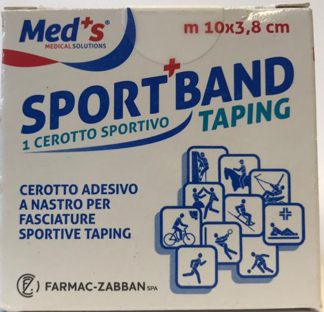 CEROTTO MEDS IN TELA BIANCA SPORTIVO 1000X3,8CM - dottorbianchi.it