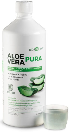 BIOSLINE ALOE VERA SUCCO POLPA 1 LITRO - dottorbianchi.it