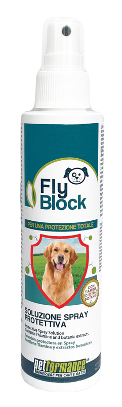 FLYBLOCK SOLUZIONE SPRAY PROTEZIONE CANE 150 ML - dottorbianchi.it