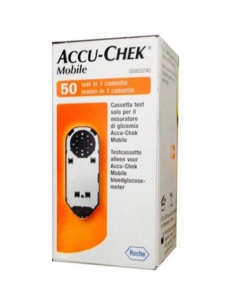STRISCE MISURAZIONE GLICEMIA ACCU-CHEK MOBILE 50 TEST MIC 2 - dottorbianchi.it