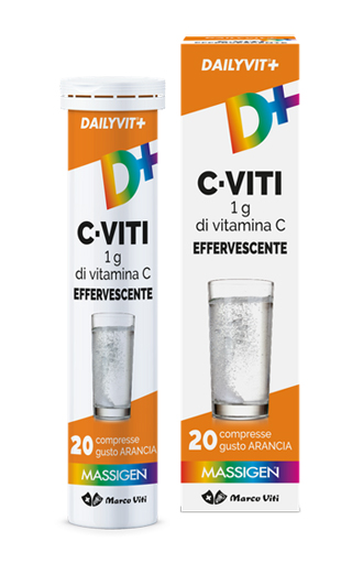 DAILYVIT+ C VITI 1G DI VITAMINA C EFFERVESCENTE 20 COMPRESSE - dottorbianchi.it