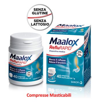 MAALOX REFLURAPID 40 COMPRESSE MASTICABILI - dottorbianchi.it