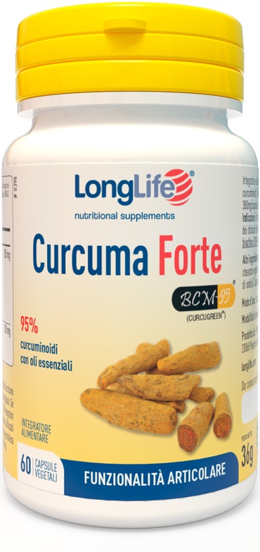 LONGLIFE CURCUMA FORTE 60 CAPSULE VEGETALI - dottorbianchi.it