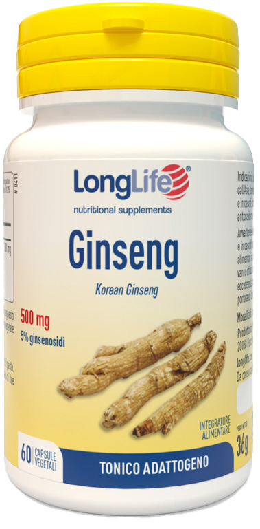 LONGLIFE GINSENG 5% 60 CAPSULE - dottorbianchi.it