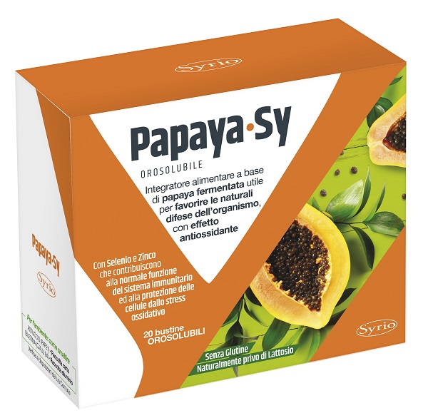 PAPAYA-SY 20 BUSTINE 92 G POLVERE OROSOLUBILE - dottorbianchi.it