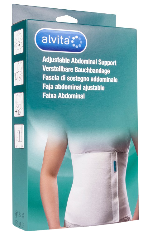 ALVITA FASCIA ADDOMINALE MISURA 1 CIRCONFERENZA 75-95 CM - dottorbianchi.it