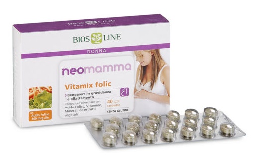 BIOSLINE NEOMAMMA VITAMIX FOLIC 40 COMPRESSE NEW - dottorbianchi.it