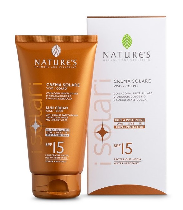 NATURE'S I SOLARI CREMA SOLARE VISO E CORPO SPF 15 IR SUN 150 ML - dottorbianchi.it