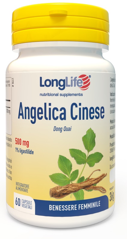 LONGLIFE ANGELICA CINESE 60 CAPSULE VEGETALI - dottorbianchi.it