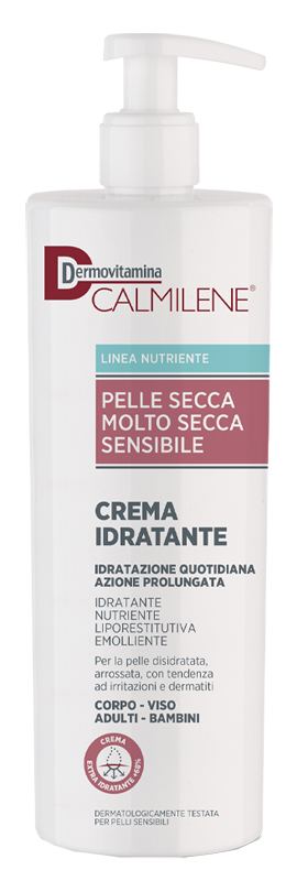 DERMOVITAMINA CALMILENE CREMA IDRATANTE PER PELLE SECCA, MOLTO SECCA O SENSIBILE 500 ML - dottorbianchi.it